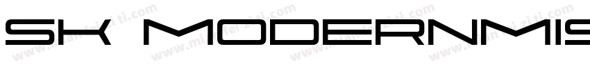 sk modernmist字体转换